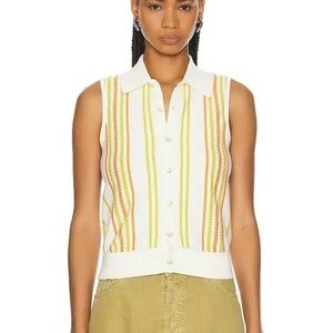 Guest In Residence Stripe Plaza Knit Vest